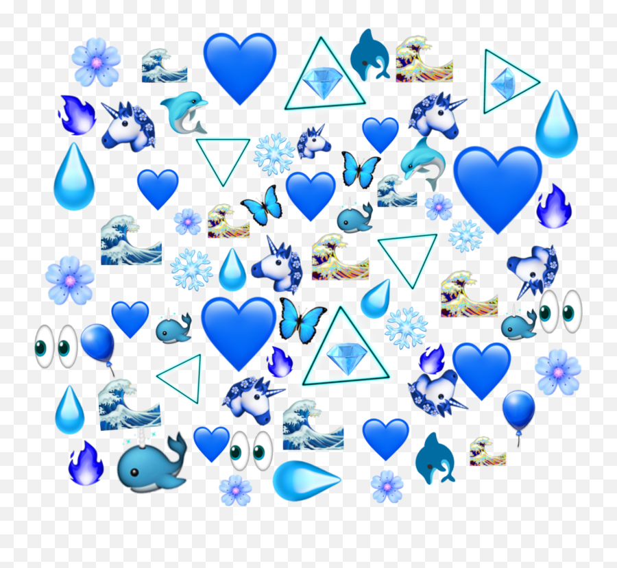 Blue Sea Emoji - Heart,Sea Emoji