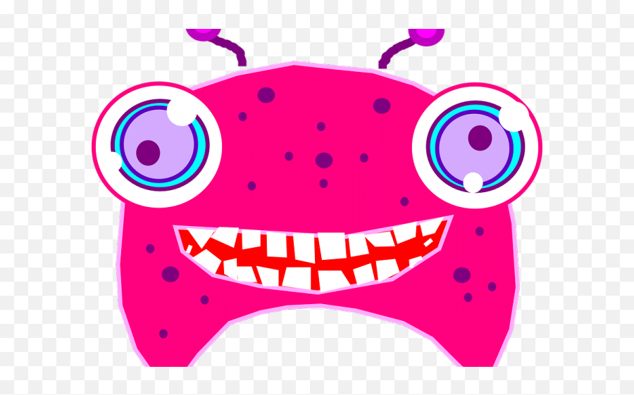 Pink Eyes Clipart Alien Creature - Pink Floating Monster Clip Art Emoji,Alien In Picture Frame Emoji
