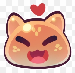 A Pair Of Fat Cat Emojis In The Slime Rancher - Cute Emoji For Discord,Cat Emojis