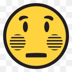 Flushed Face Emoji For Facebook Email Sms - Smiley,Flushed Face Emoji
