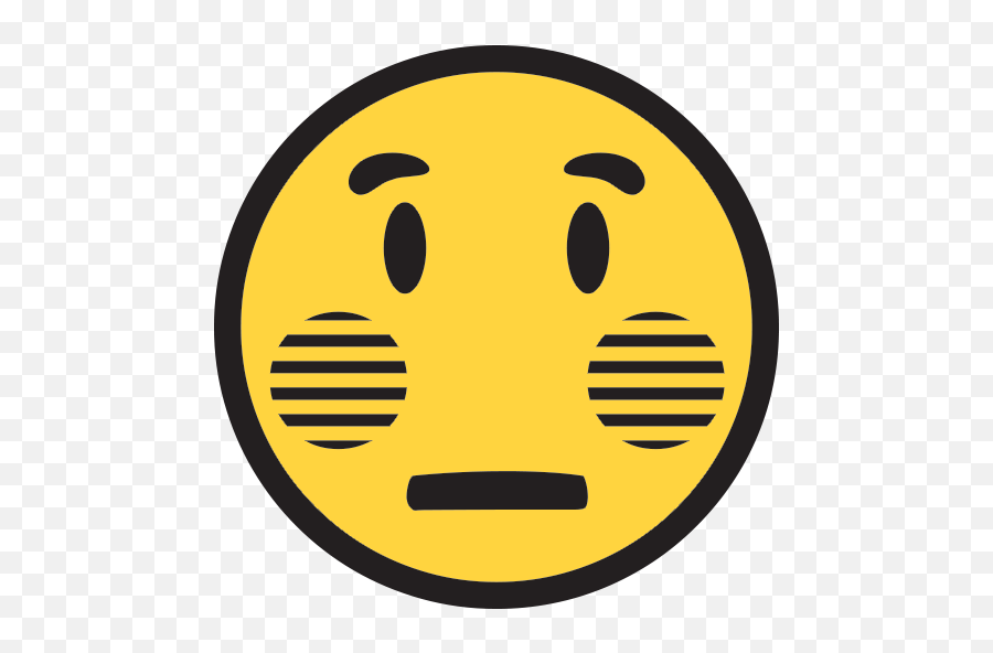 Flushed Face Emoji For Facebook Email Sms - Smiley,Flushed Face Emoji