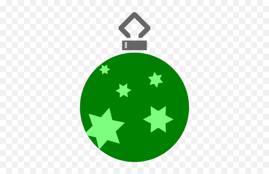 Green Stars - Silhouette Christmas Ornament Vector Free Emoji,Flag And Tennis Ball Emoji