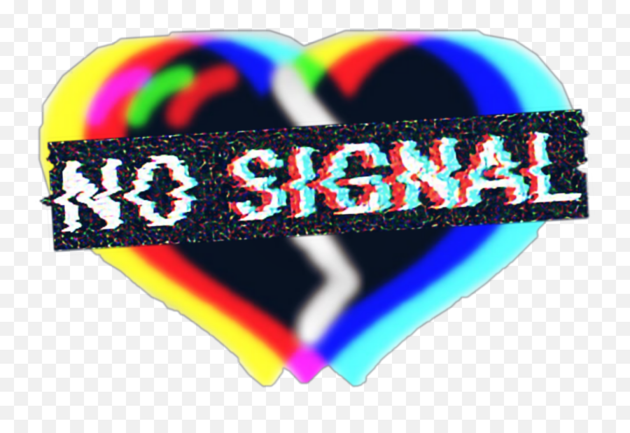 Srcnosignal Nosignal Corazon - Corazon Roto Gacha Life Emoji,No Signal Emoji