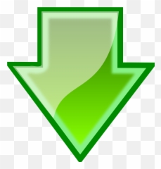 Arrow Green Down Download Sign - Bouncing Arrow Gif Transparent Background Emoji,Left Arrow Emoji
