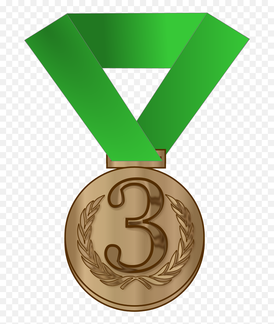 Green Clipart Medal Green Medal - Bronze Medal Clip Art Emoji,Bronze Medal Emoji