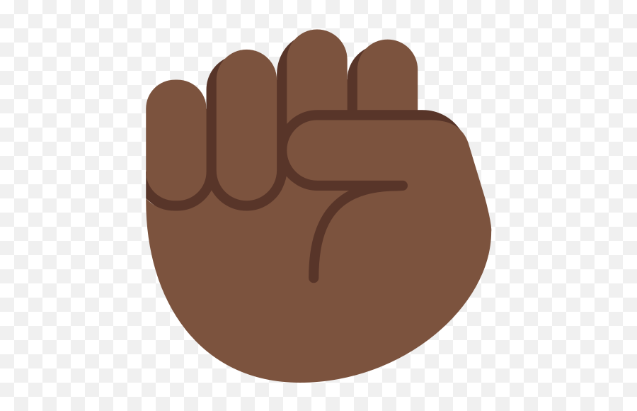 Dark Skin Tone Emoji - Clip Art,Power Emoji