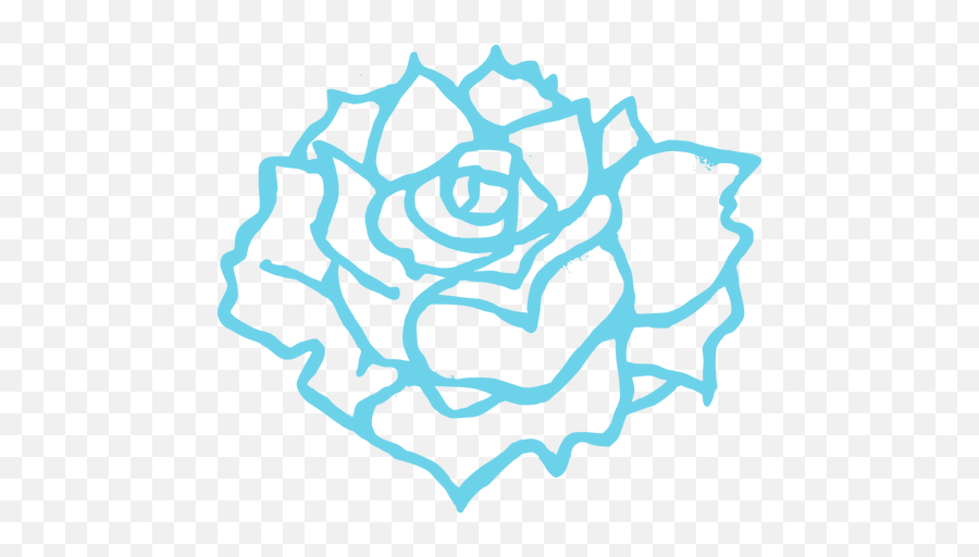 Vector Illustration Of Full Bloom Rose - Transparent Rose Clip Art Black And White Emoji,Paddle Board Emoji