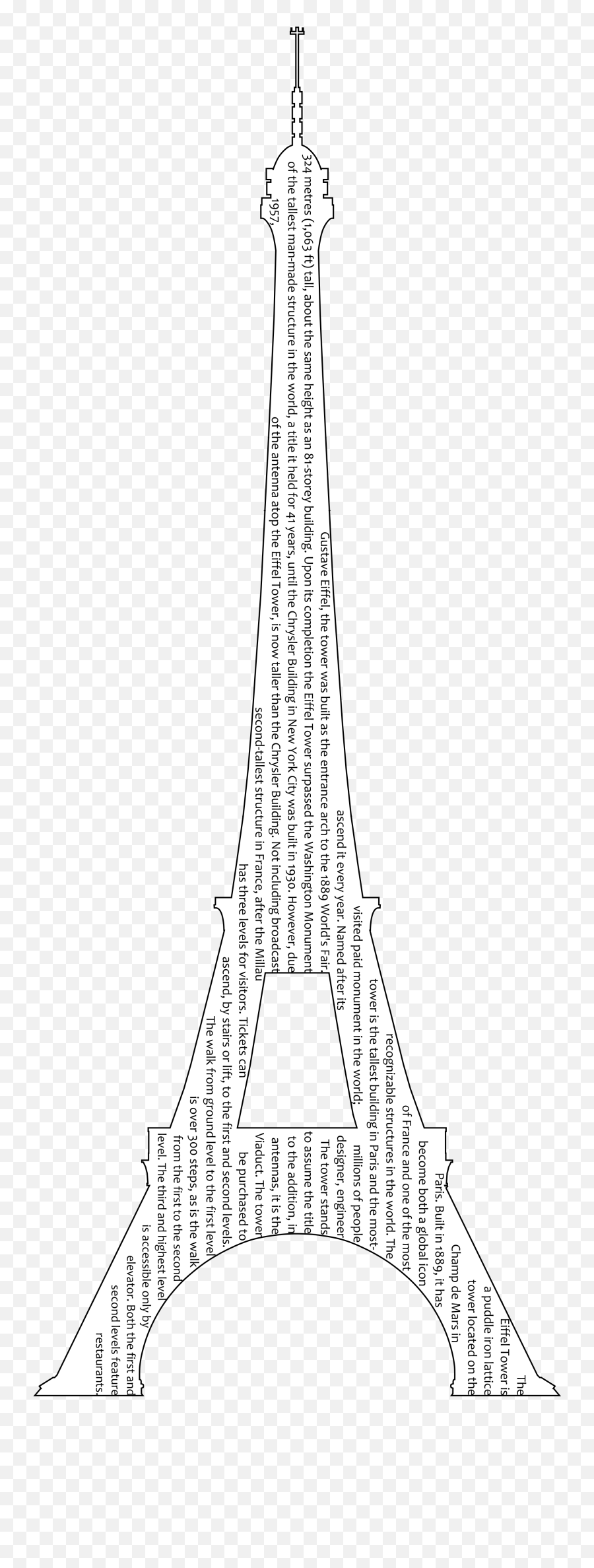 Stylized Eiffel Tower - Tower Emoji,Eiffel Tower Emoji