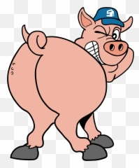Big Booty Girl Transparent Png - Pig Butt Clipart Emoji