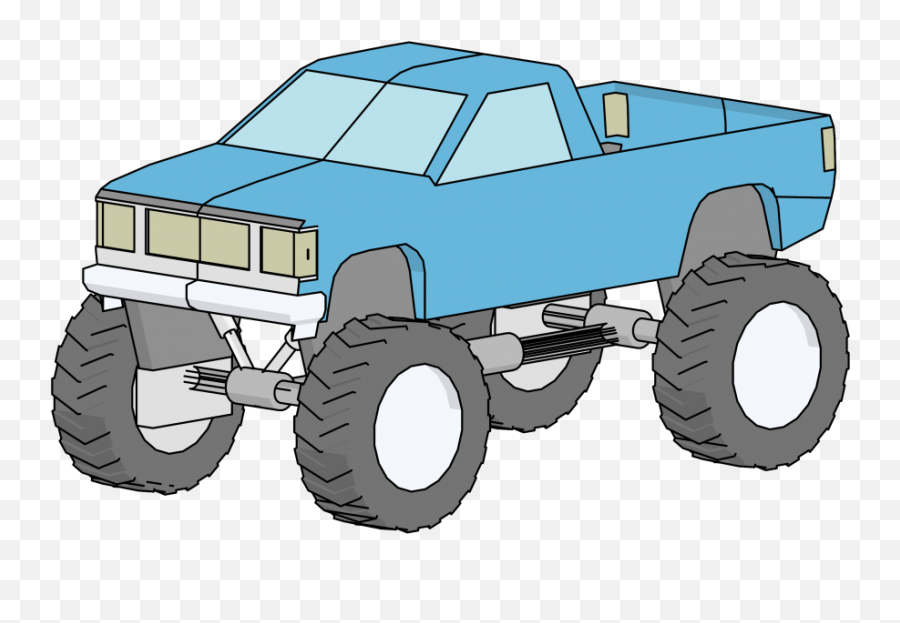 Monstertruck Car Vehicle Automobile - Monster Truck Emoji,Muscle Emoticon
