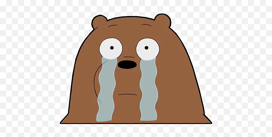We Bare Bears - Sticker Wa We Were Bears Emoji,Grizzly Bear Emoji
