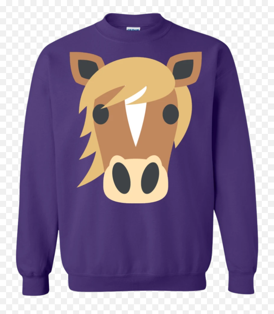 Horse Face Emoji Sweatshirt U2013 That Merch Store - Sweater,Spaghetti Emoji