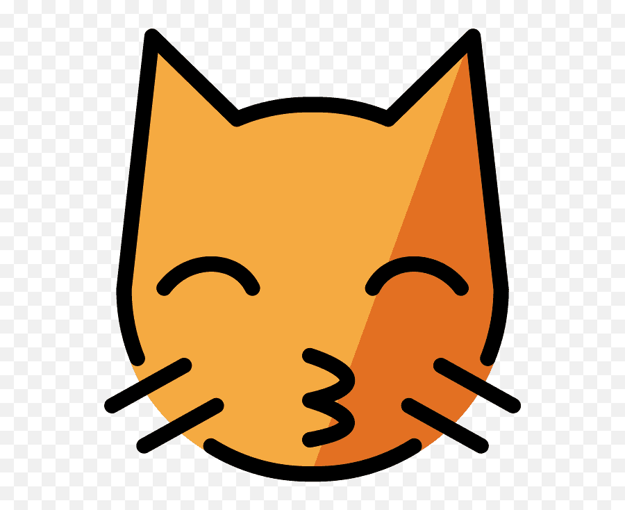 Kissing Cat Emoji Clipart Free Download Transparent Png - Grinsende Katze Clipart,Kiss Mark Emoji