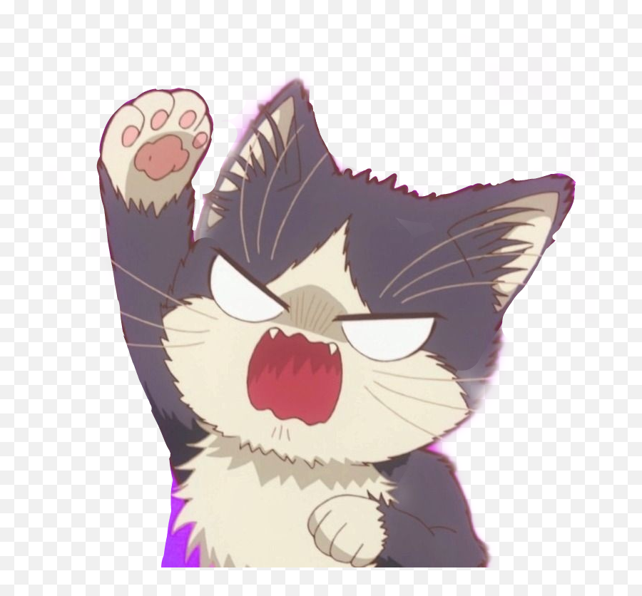 Reactionmeme Angrycat Sticker - Fictional Character Emoji,Slapping Emoji