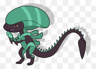 Lamium The Cute Xenomorph - Cartoon Emoji,Xenomorph Emoji