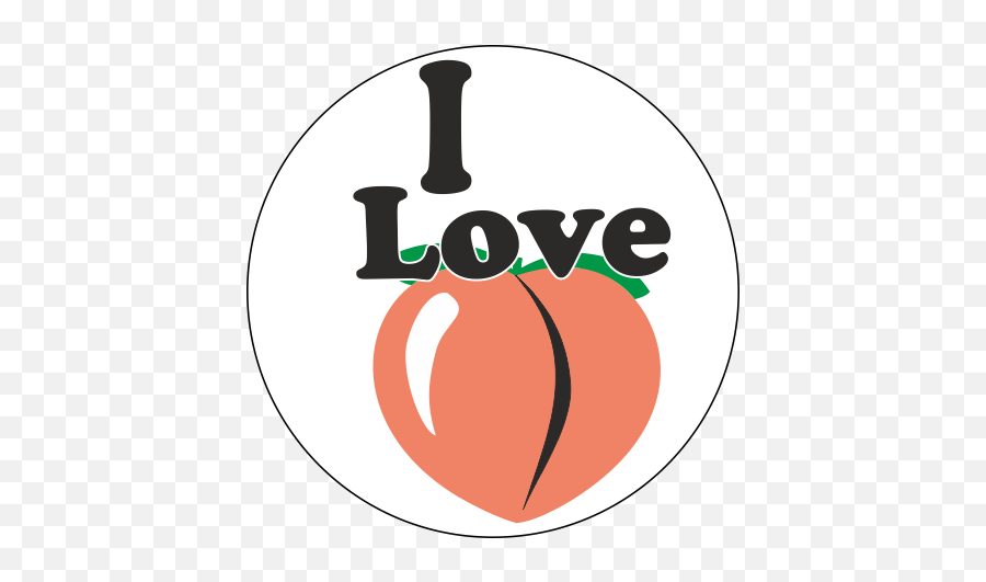 I Love Peach - Circle Emoji,Peach Emoji Png