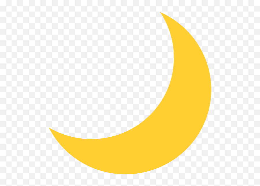 Emojione 1f319 - Transparent Background Moon Emoji,Crescent Moon Emoji