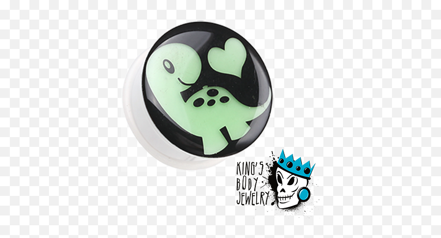 Love Dinosaur Plugs Gauge - Cake Decorating Emoji,Dinosaur Emoticon