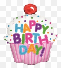 Happy Birthday Jumbo Cupcake 31 - Birthday Cupcake Images Clip Art Emoji,Emoji Birthday Cupcakes