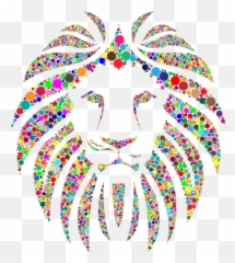 Animal Lion Big Cat - Colorful No Background Emoji