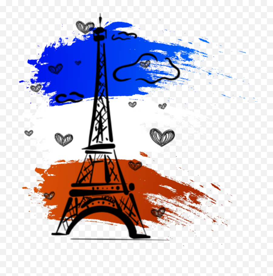 French France Dubrootsgirlremix France Drapeau Drapeau - Eiffel Tower Png Emoji,French Flag Emoji