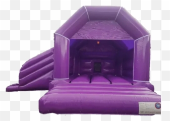 Emoji Slide Combo Bouncy Castle Hire Purple - Bouncy Castle Inflatable,Castle Emoji