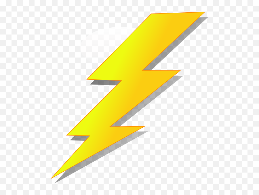 Lightning Clipart Red Yellow Lightning - Cartoon Lightning Bolt Emoji,Lightening Emoji