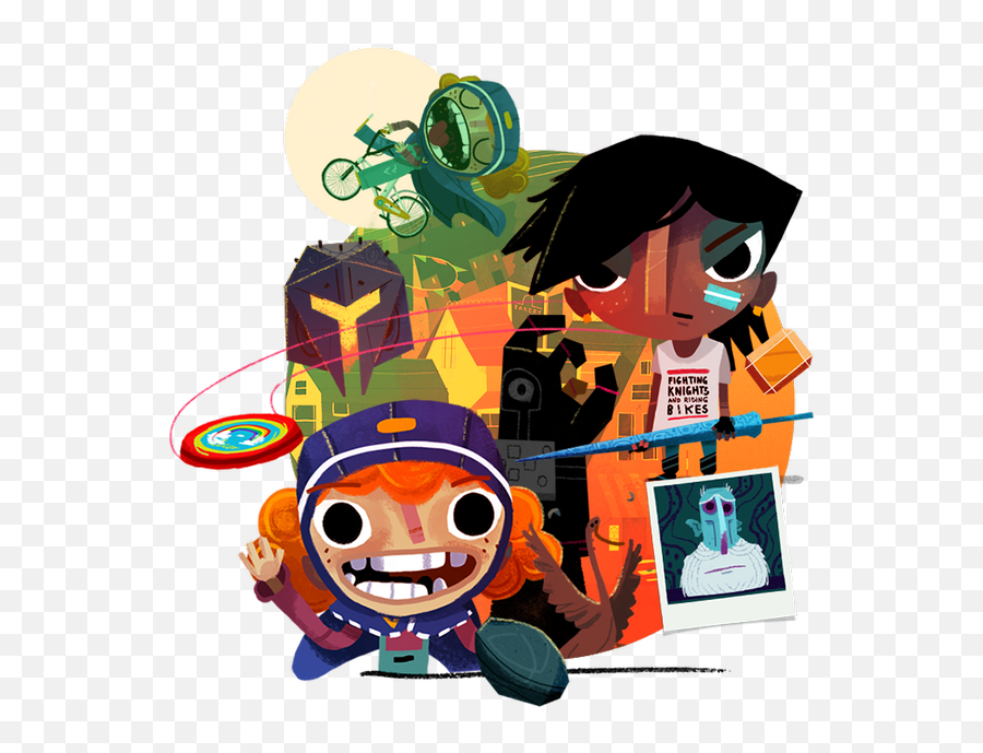 Explorer Clipart Adventure Movie Explorer Adventure Movie - Knights And Bikes Characters Emoji,Emoji Movi