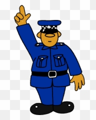 Transparent Traffic Police Clipart - Officer Gif Emoji