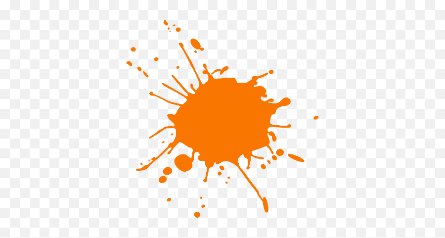 Orange Paint Splatter Png - Orange Paint Splat Remixit Orange Paint Splash Png Emoji,Splash Emoji Png