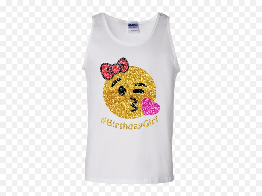 Birthday Emoji Shirt For Girls 100 Cotton Tank Top,Girls Emoji Top
