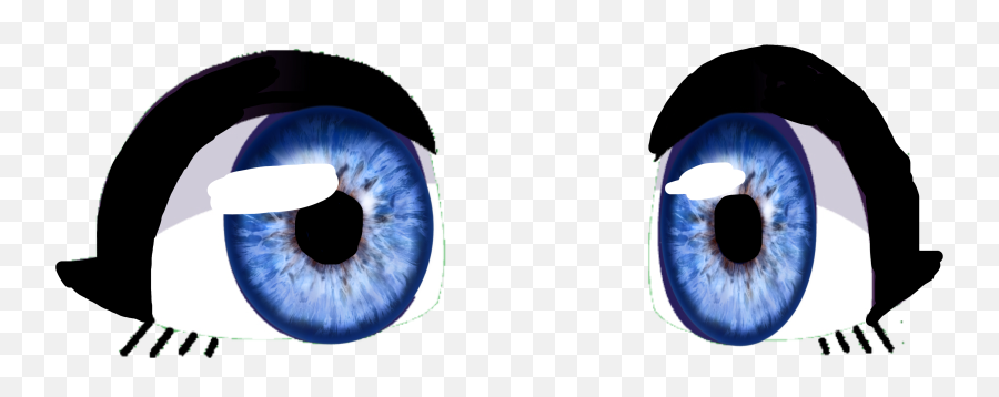 Blue Eyes Fore Gachalife Gachalife - Sticker By Gacha Edit Eyes Emoji,Fore Emoji