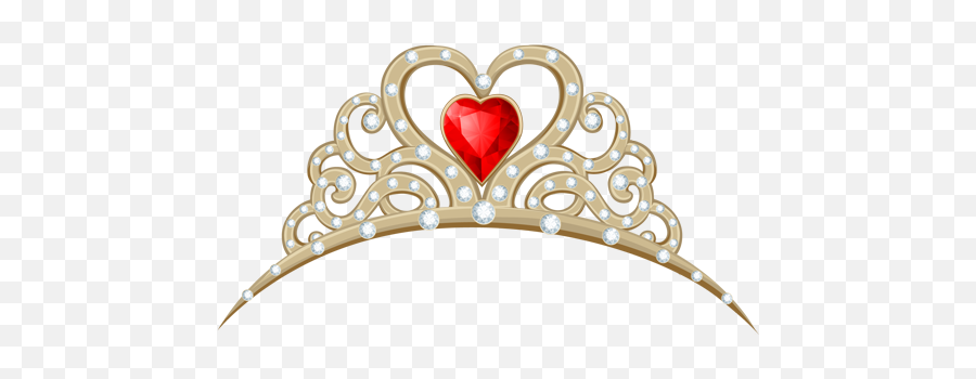 Red Ruby Gold Crown Tiara Royal Queen - Tiara De Color Rosa Emoji,Diamon Emoji