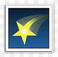 Shooting Star - Crescent Emoji,Shooting Star Emoji