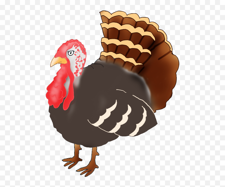 Clipart Turkey Turkey Breast Clipart - Thanksgiving Turkey Drawing Emoji,Turkey Emoji