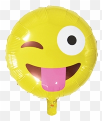 Wink Tongue Out Emoji Balloon - Iphone Dirty