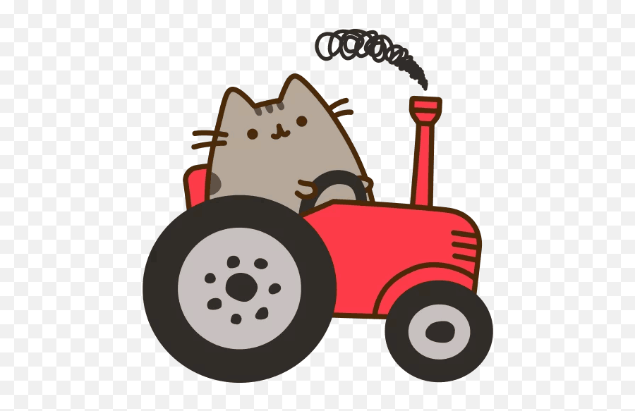 Pusheen Tractor - Google Search Pusheen Toy Car Tractors Emoji,Tractor Emoji