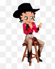 Cowgirl Betty Boop - Portable Lumbar Support Cushion Back Ben Hur Baz Emoji,Cowgirl Emoji