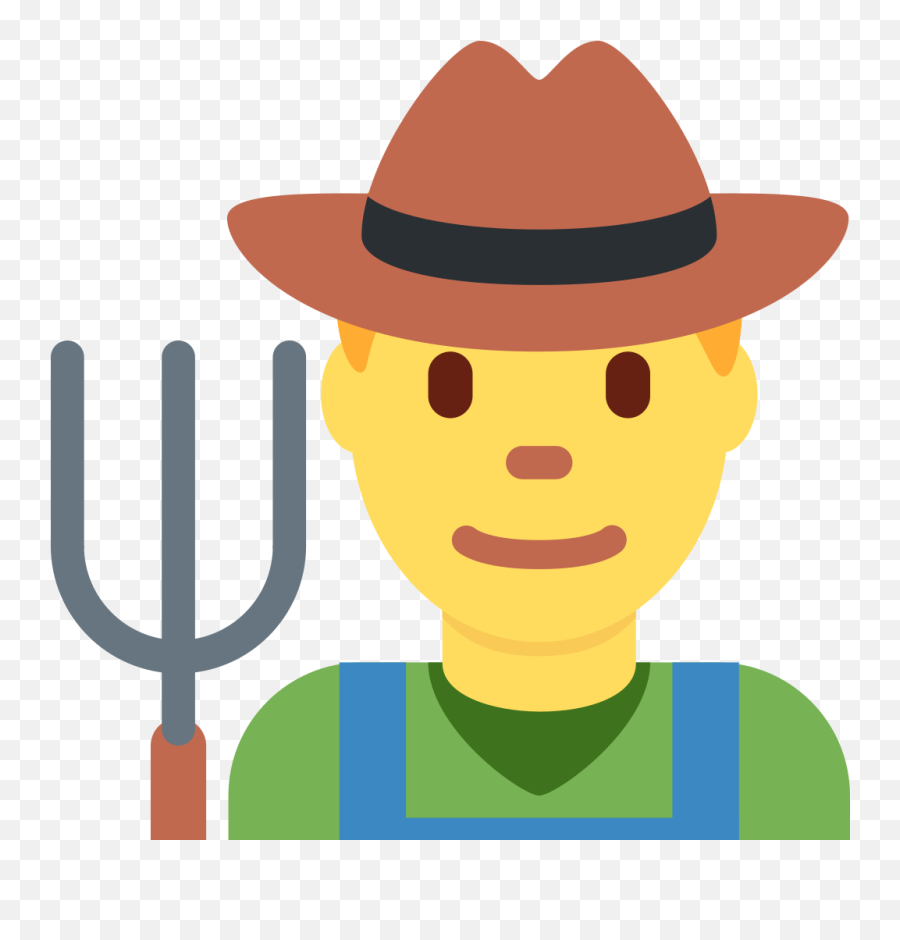 Twemoji2 1f468 - Farmer Emoji,Sun Emoji