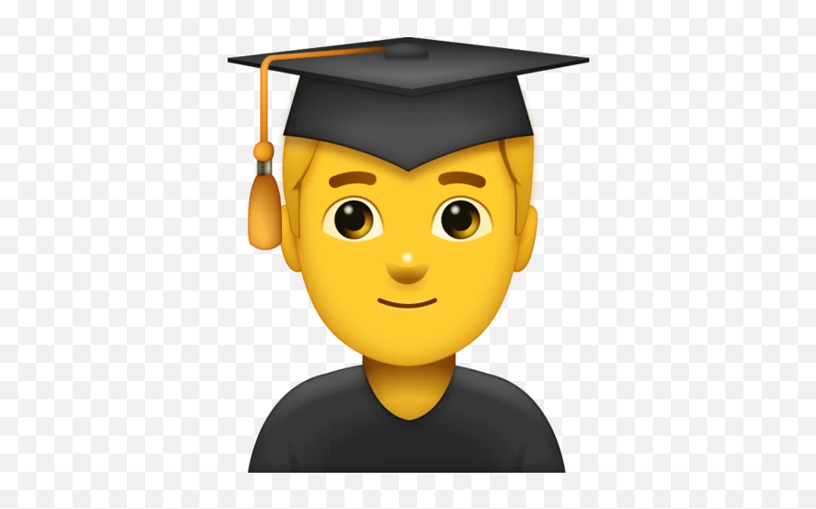Graduated Man Emoji - Students Emoji,Graduate Emoji