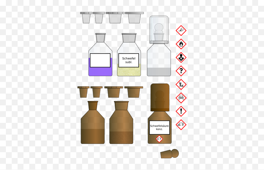 Chemical Bottles - Chemical Bottle Cartoon Emoji,Milk Bottle Emoji