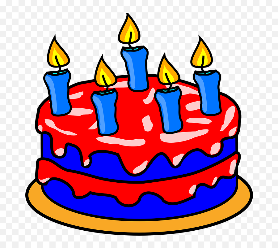 Free Cake Birthday Vectors - Birthday Cake Clip Art Emoji,Cake Emoticon
