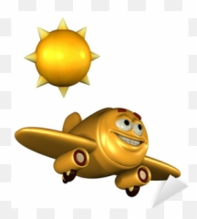 Happy Emoticon Plane Sticker Pixers - Happy Emoticon Emoji,Airplane Emoticon