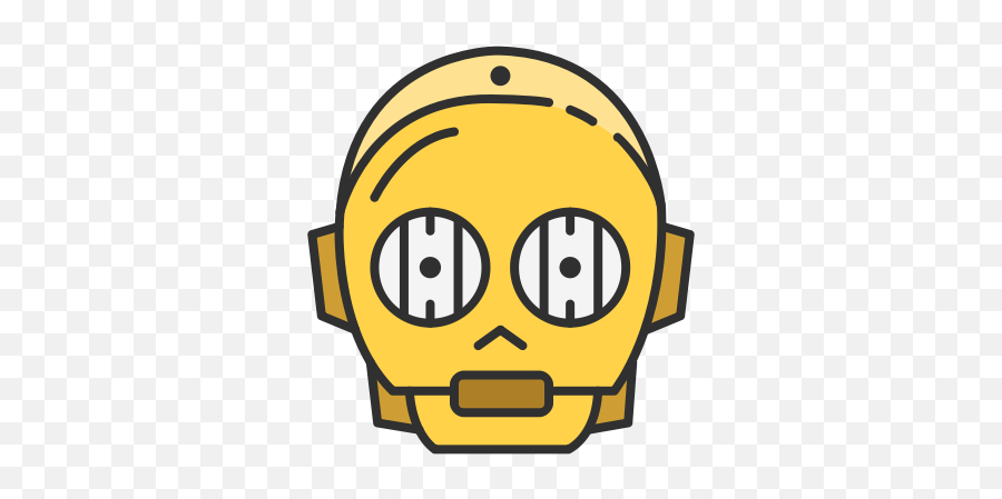 C3po R2d2 Robot Starwars Icon - Robot Star Wars Icon Emoji,Starwars Emoji