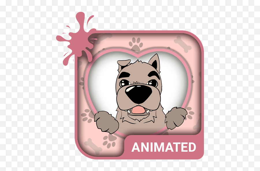Lovely Dog Animated Keyboard Live - Lighthouse Animated Emoji,Bulldog Emoticons