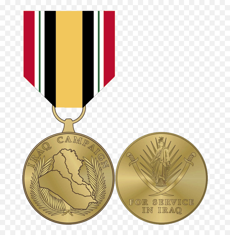 Medals Drawing Silver Transparent Png - Iraq Campaign Medal Usmc Emoji,Bronze Medal Emoji