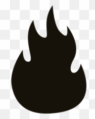 Flame Fire Backdrop Design - Silhouette Png Emoji