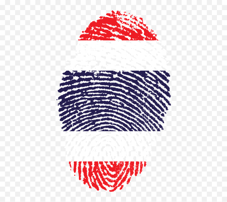 Thailand Flag Fingerprint - Thailand Flag Fingerprint Emoji,Thailand ...