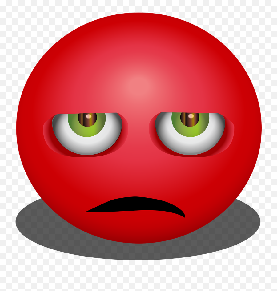 Graphic Smiley Emoticon Emoji Angry - Emoji Red,Emoticon