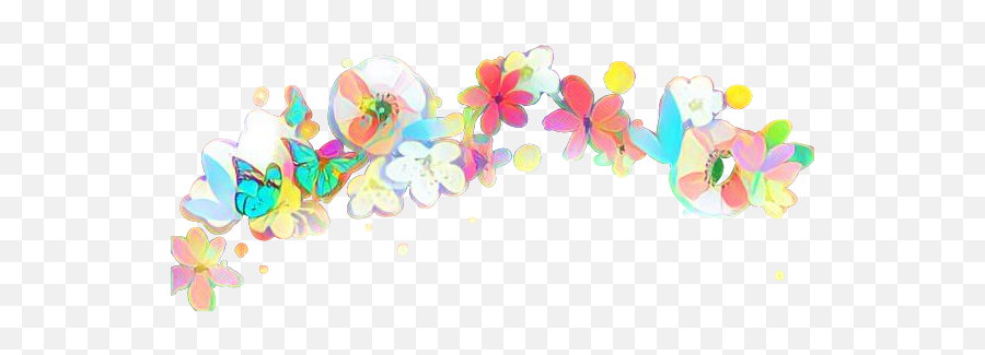 Flower Colour Butterfly Head Emoji - Butterfly,Flower Head Emoji